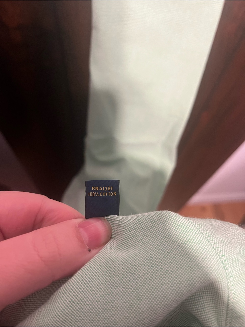 Ralph Lauren light Green Button-Down Oxford Shirt - Picture 7 of 7